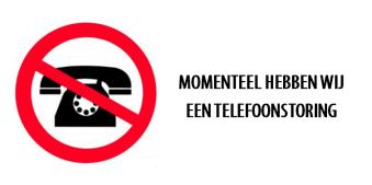  Telefoonstoring:<br />
<br