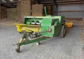 John Deere 459 balenpers  Meijer 8 paks verzamelwagen  - 8 paks klem - 10 paks klem