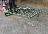 John Deere 459 balenpers  Meijer 8 paks verzamelwagen  - 8 paks klem - 10 paks klem