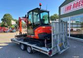 Kubota KX027-4  minigraver _ Hulco trailer  Terrax