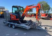 Kubota KX027-4  minigraver _ Hulco trailer  Terrax